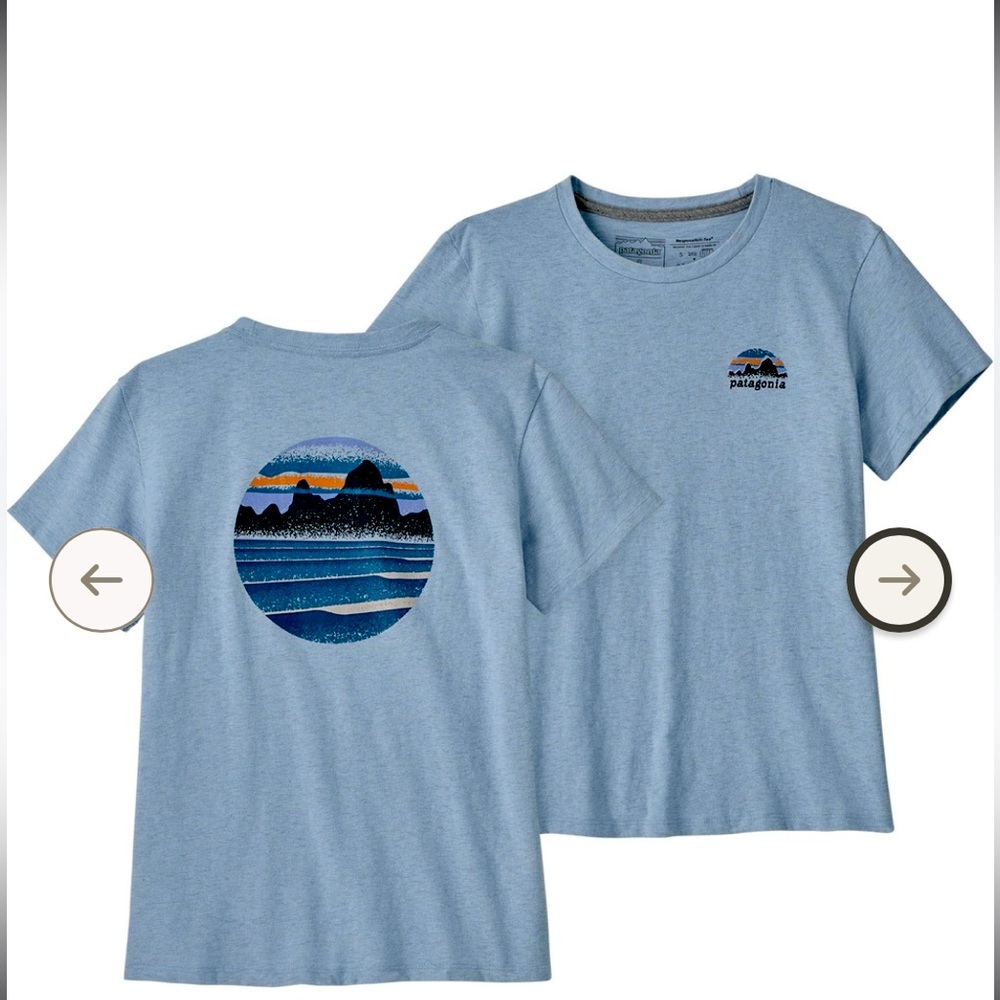 NWT Patagonia Skyline Stencil Responsibili-tee shirt - Medium